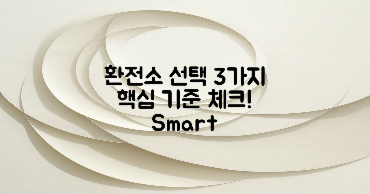 3가지 환전소 선택 기준