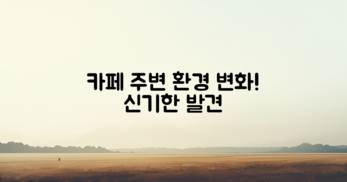 카페 주변 환경 변화