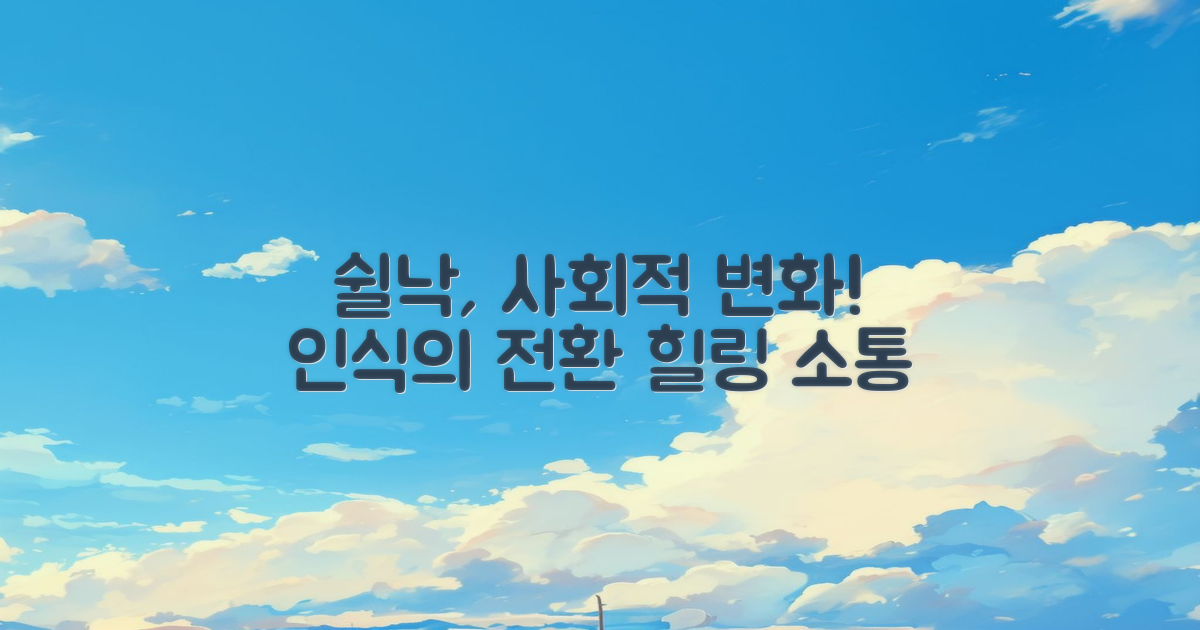 쉴낙과 사회적 인식 변화
