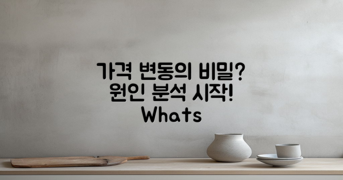 가격 변동 원인은 무엇일까?