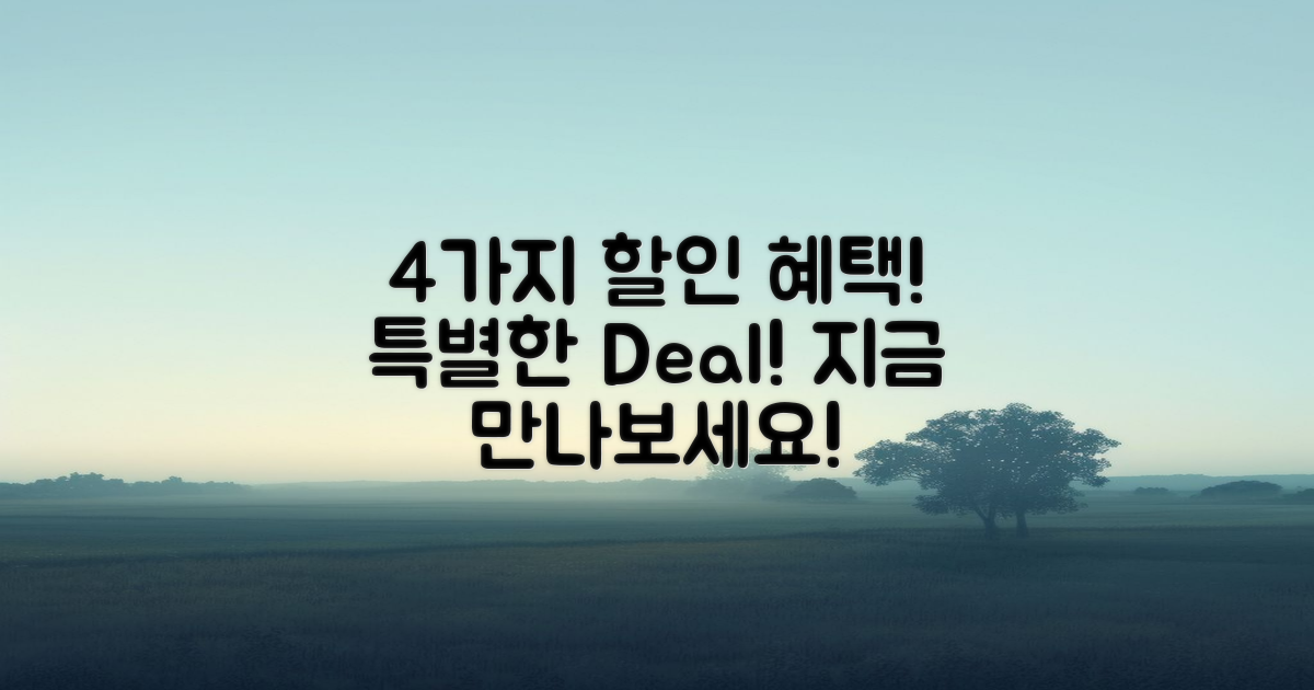 4가지 할인 혜택