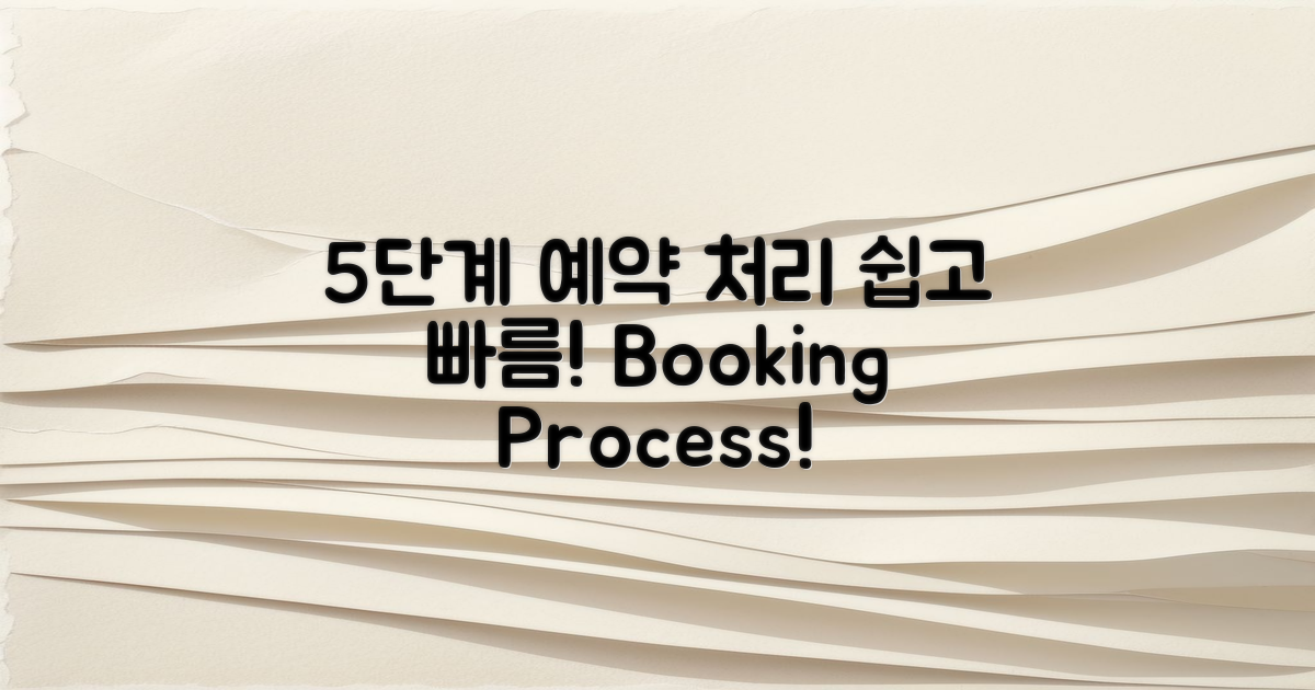 5단계 예약 프로세스