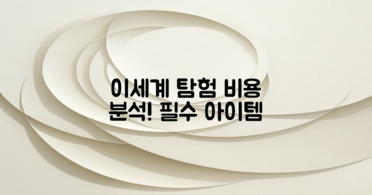 이세계 탐험의 비용 분석