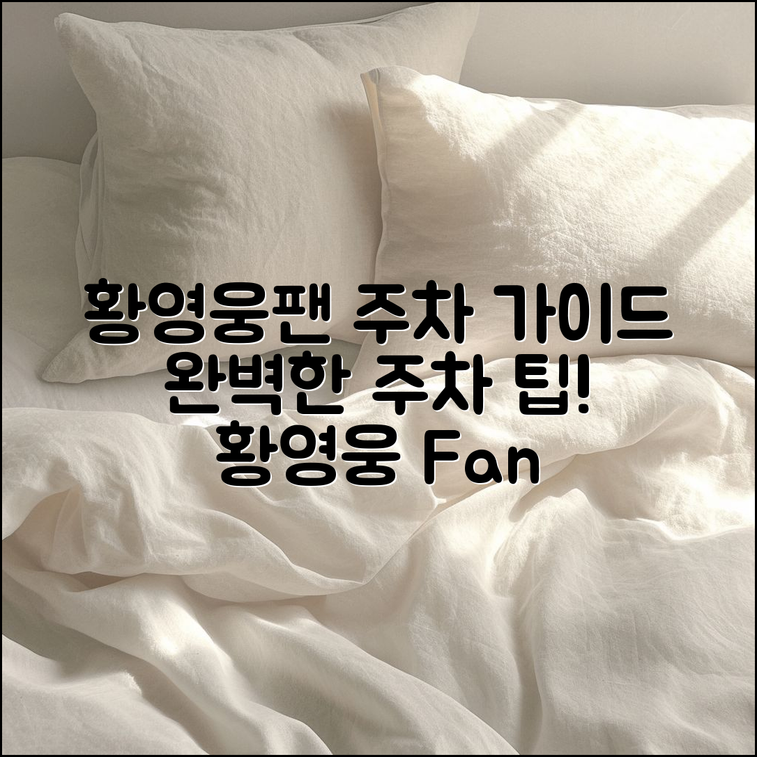 황영웅팬 카페 주차 완벽 가이드