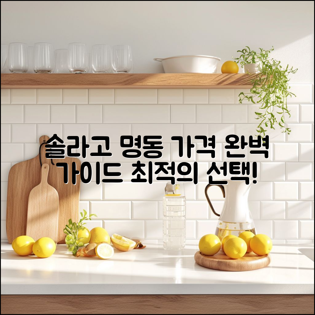 솔라고 명동 가격 완벽 가이드: 최적의 선택하기