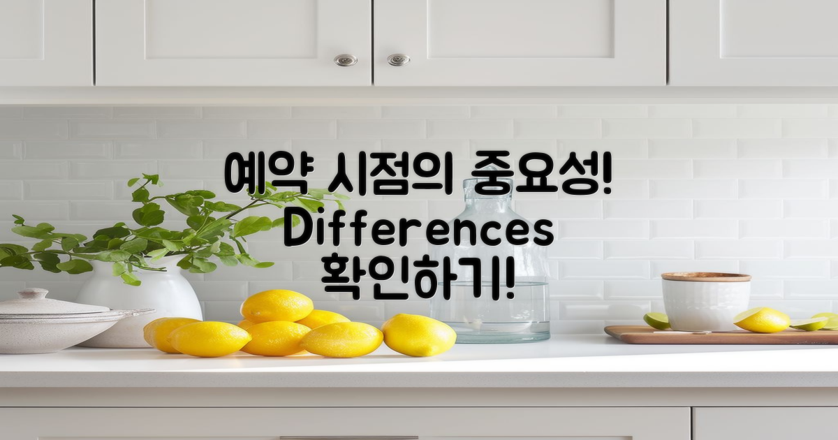 예약 시점에 따른 차이