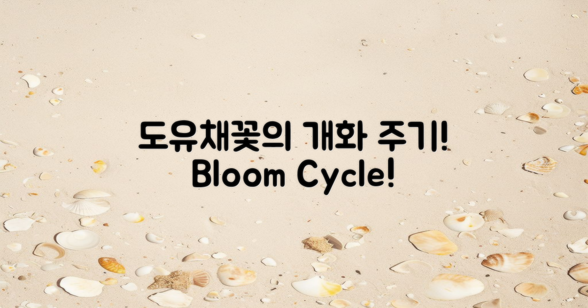 도유채꽃의 개화 주기