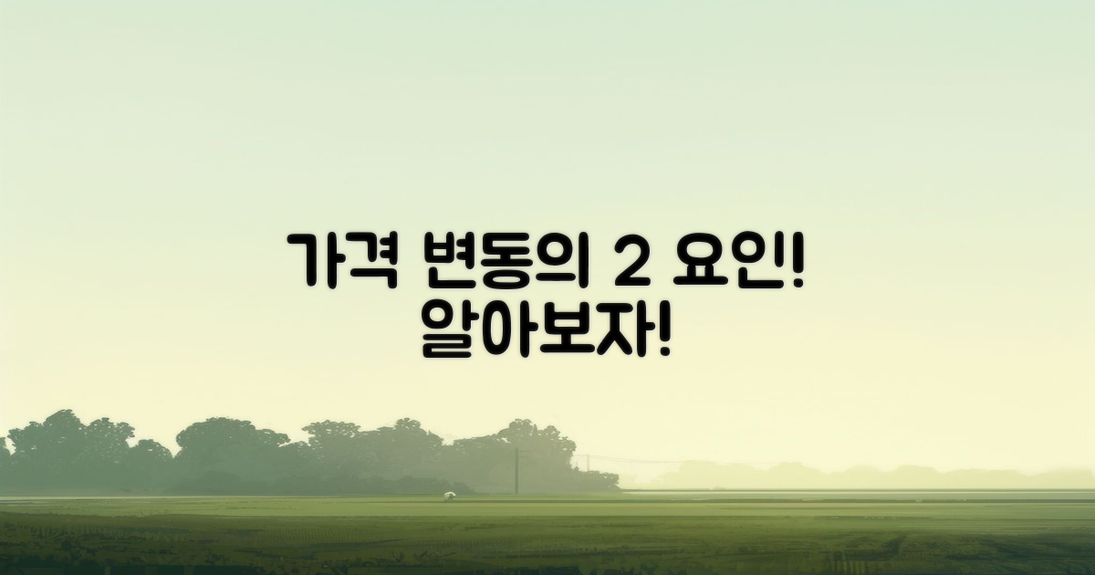 2가지 가격 변동 요인