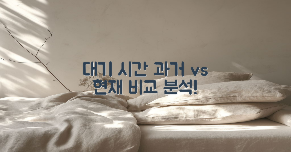 대기 시간 과거와 현재