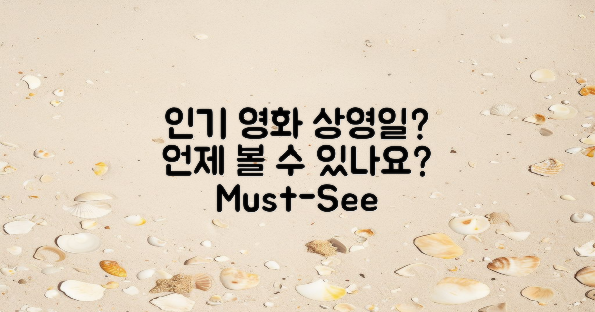 인기 영화는 언제 상영될까?