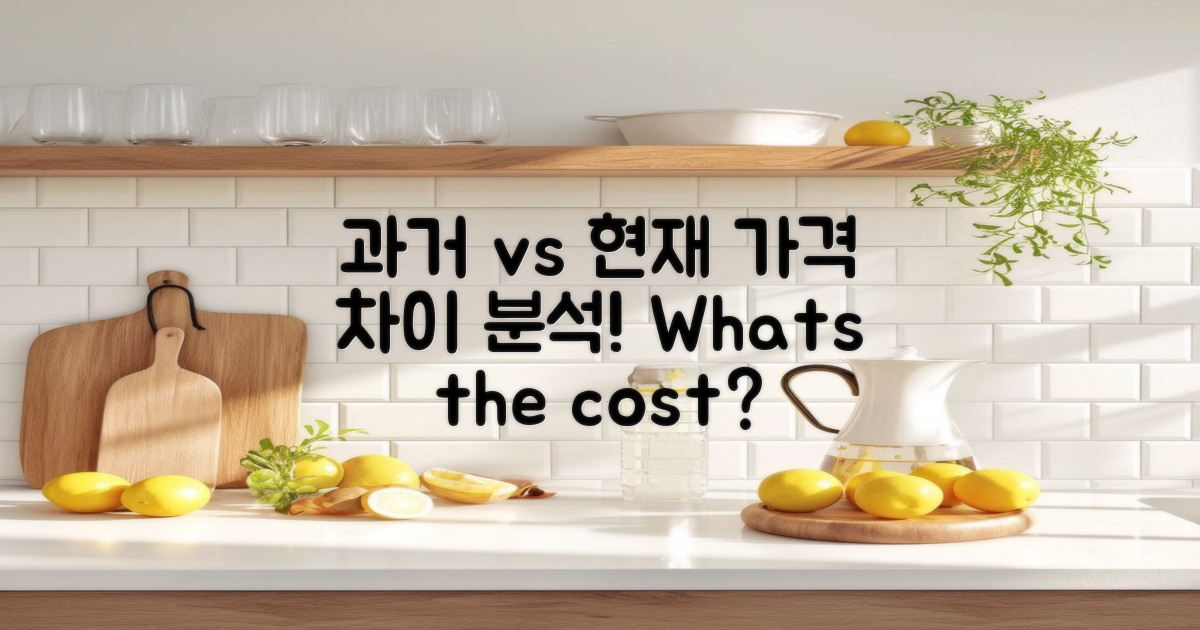 과거와 현재 가격 차이