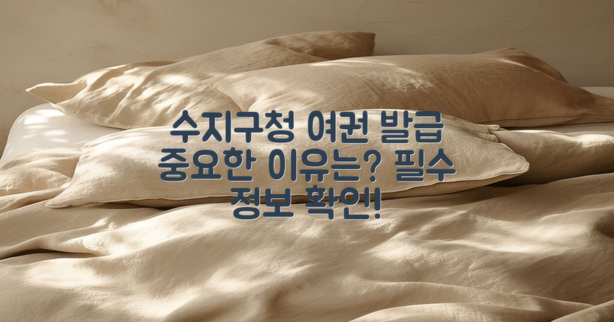 수지구청에서의 여권 발급의 중요성
