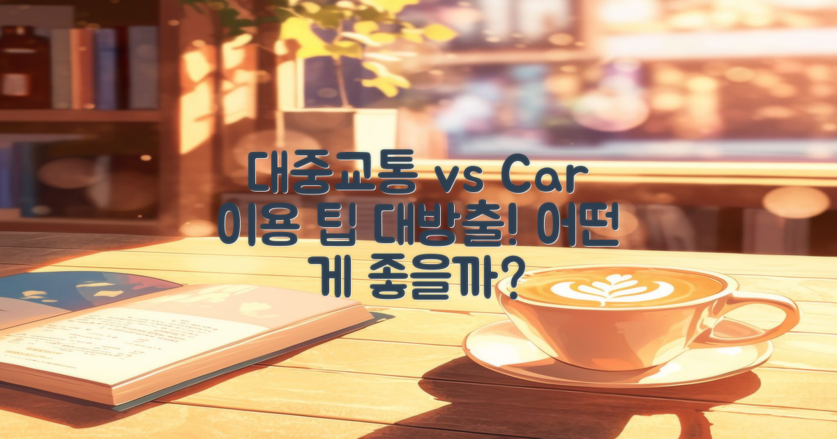 대중교통 vs 자가용 이용