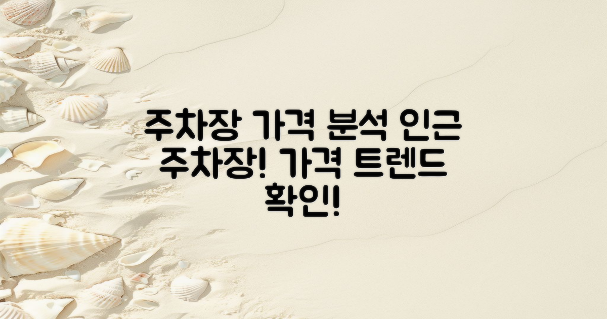 인근 주차장 가격 분석