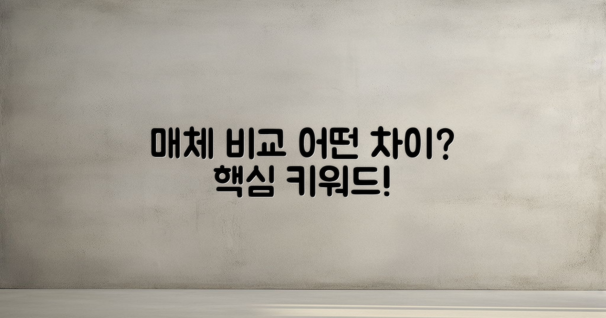 다른 매체와 비교하면?